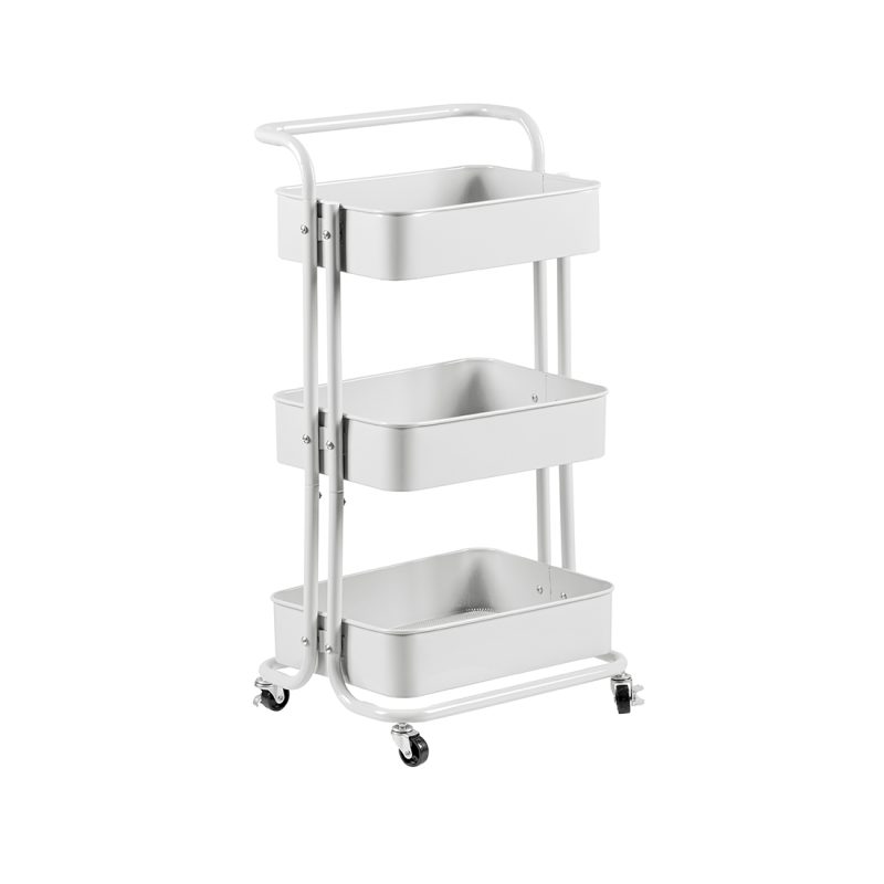 carrito auxiliar blanco